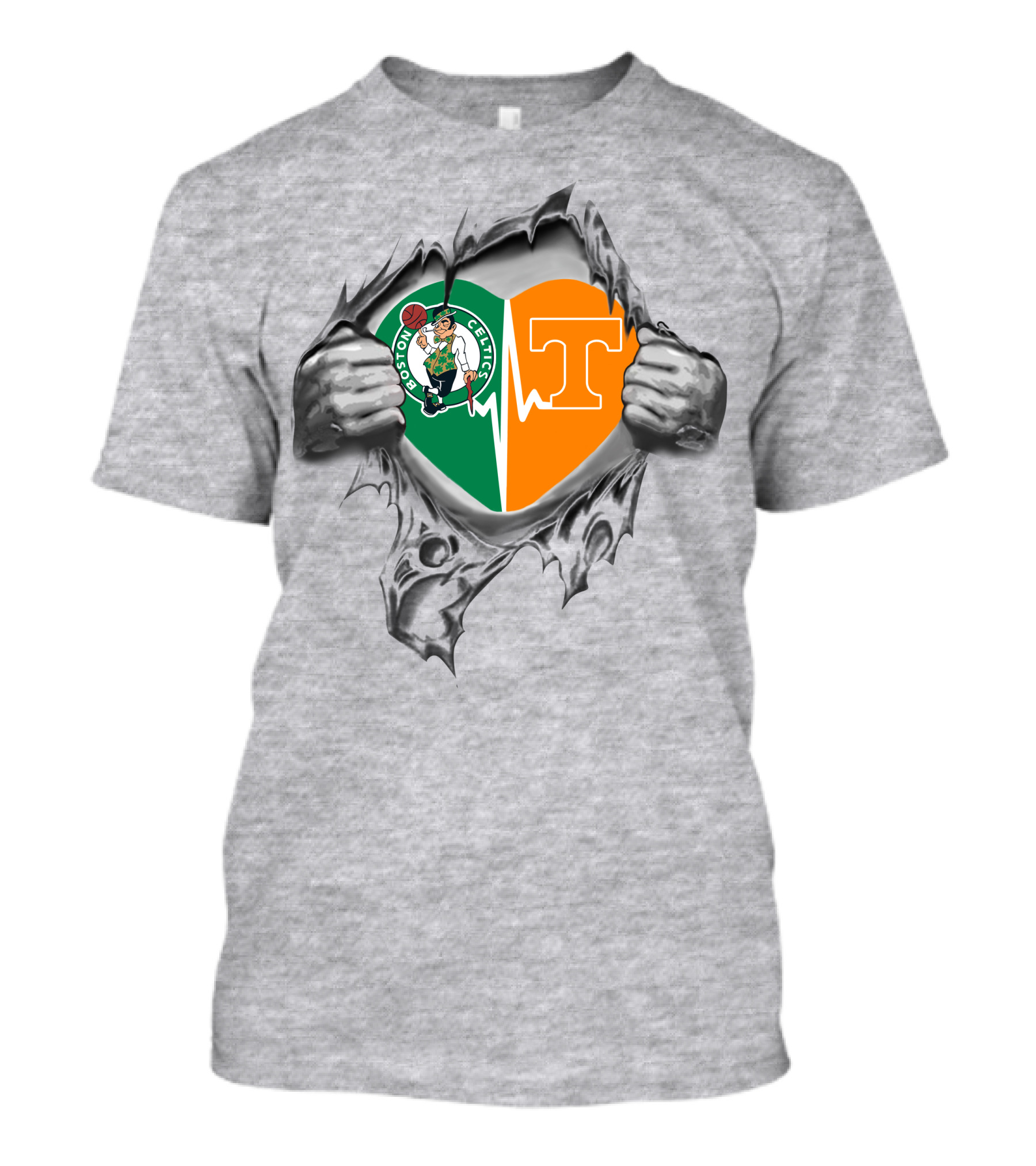 Boston Celtics Tennessee Heartbeat Unveiled T-Shirt
