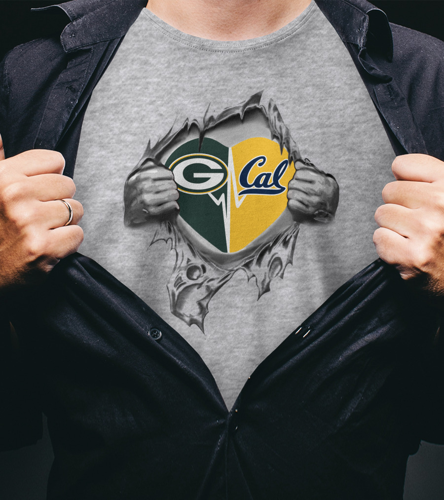 Packers G Cal Heart Unveiled By Ripping Hands T-Shirt
