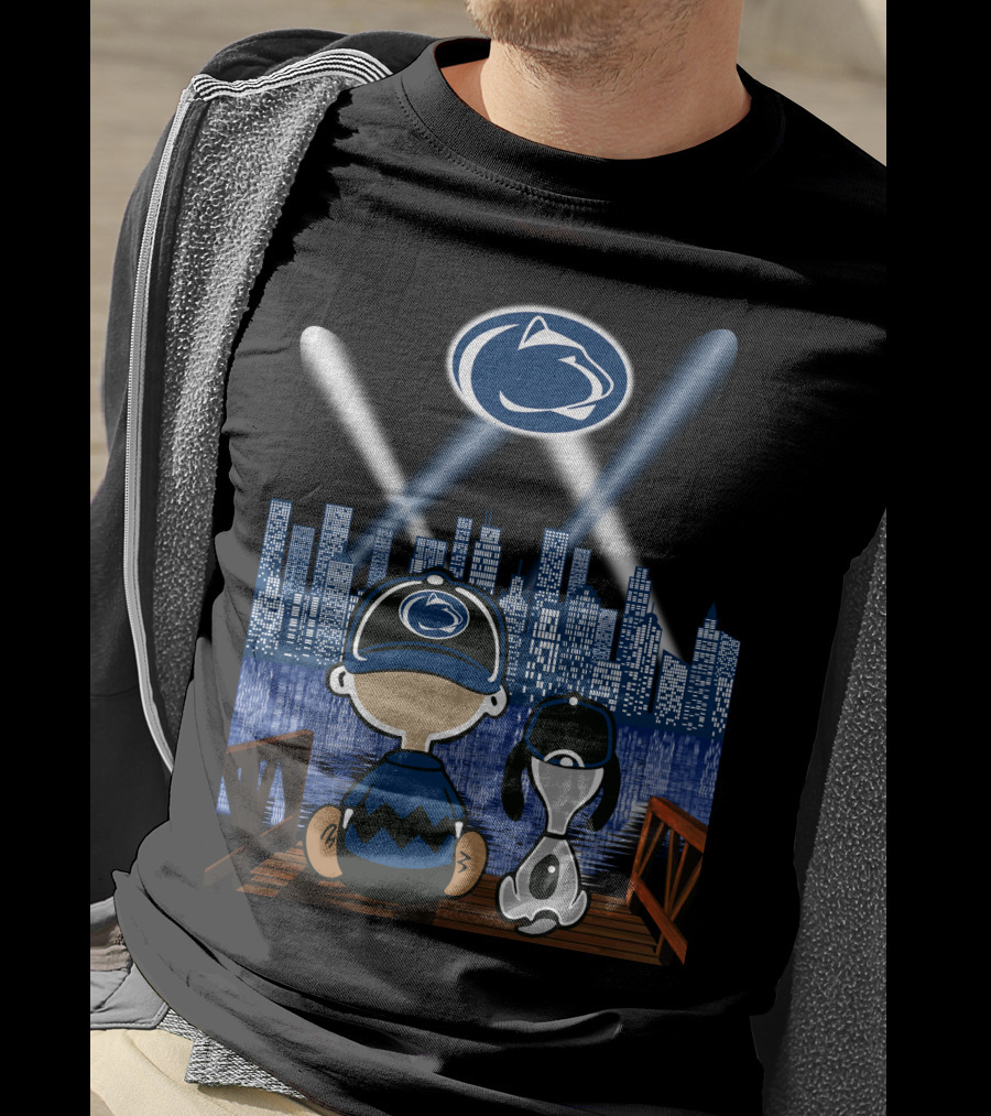 Penn State Nittany Lions Nighttime City Skyline Fans T-Shirt