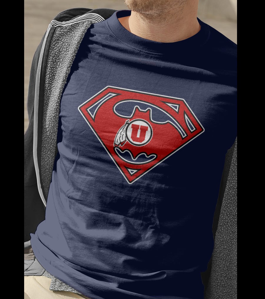 Utes Superman Batman Logo Fusion T-Shirt