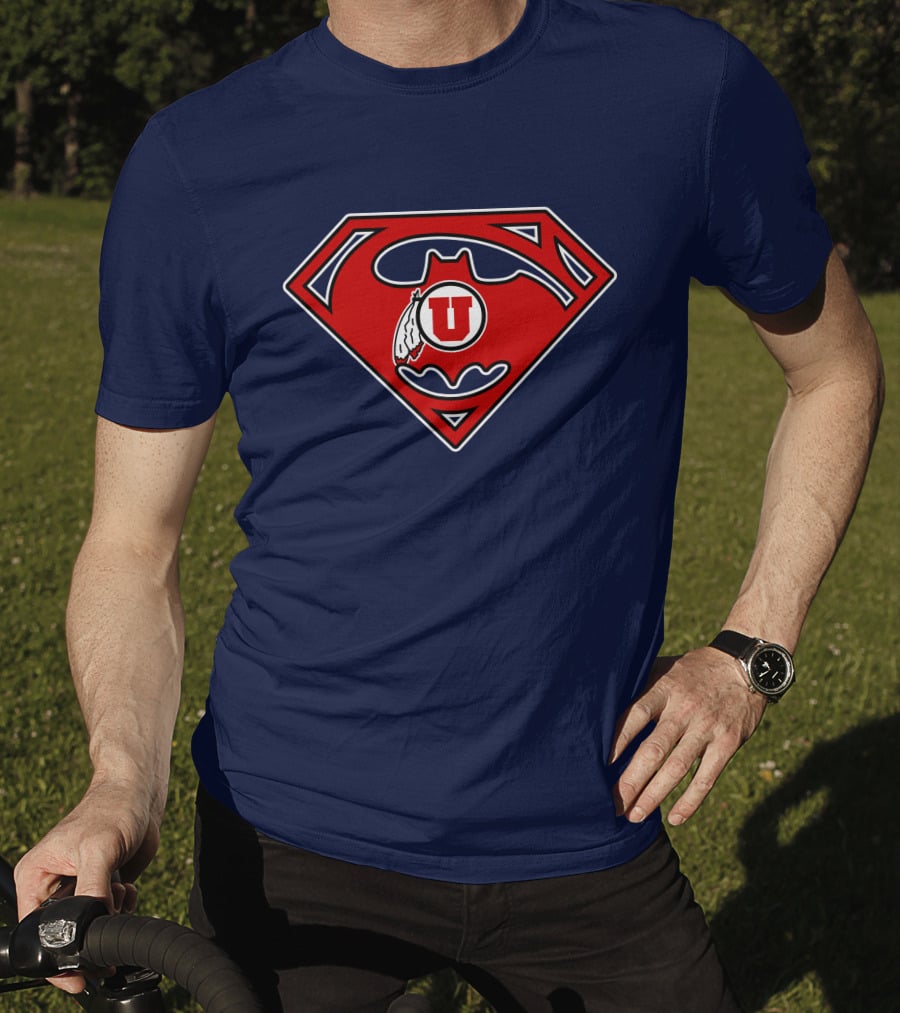 Utes Superman Batman Logo Fusion T-Shirt