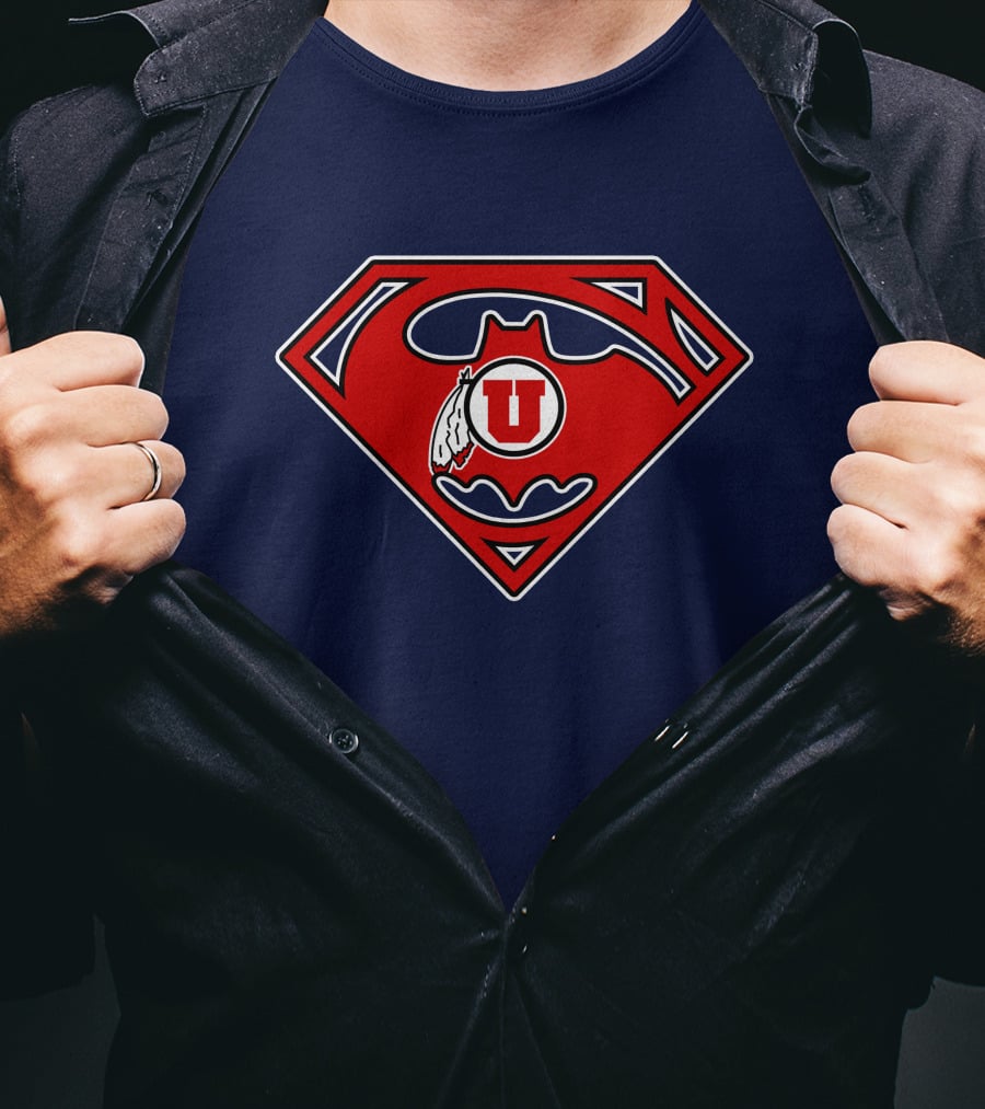 Utes Superman Batman Logo Fusion T-Shirt