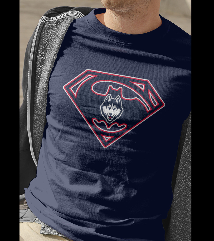 Uconn Huskies Superman T-Shirt
