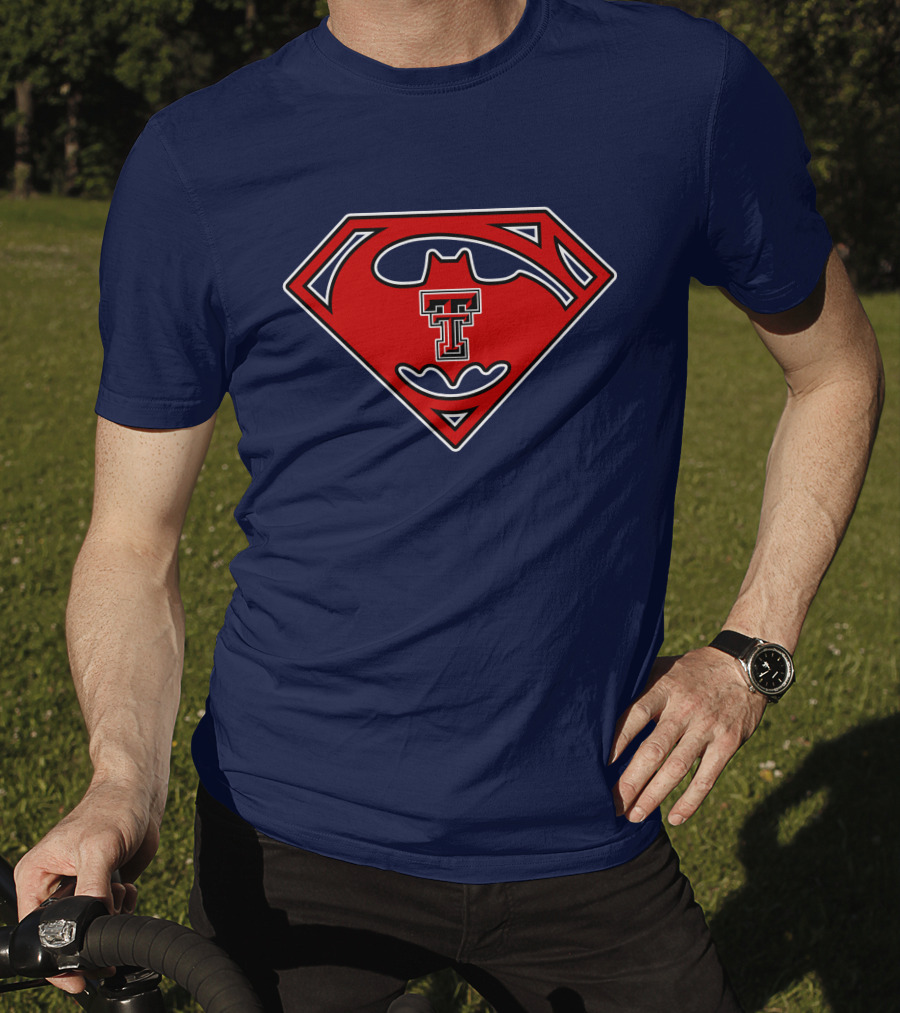 Texas Tech Red Raiders Superman Batman T-Shirt