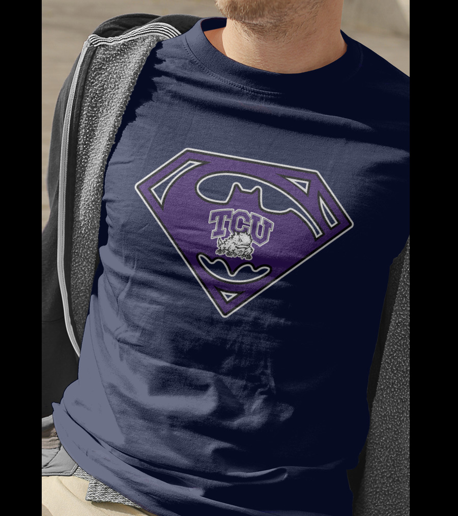 Tcu Horned Frogs Batman Superman T-Shirt