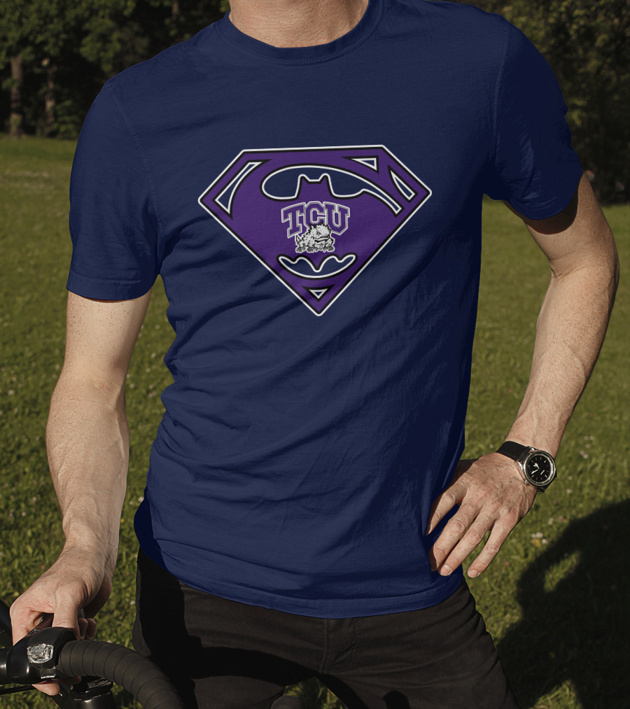 Tcu Horned Frogs Batman Superman T-Shirt