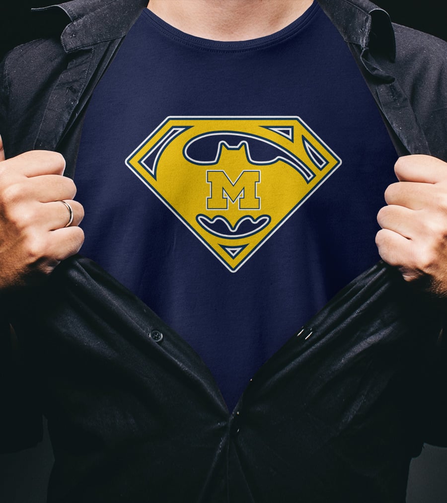 Michigan Wolverines 49 Super Bat T-Shirt