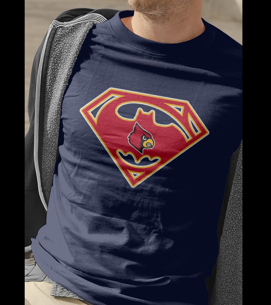 Louisville Cardinals Superman T-Shirt