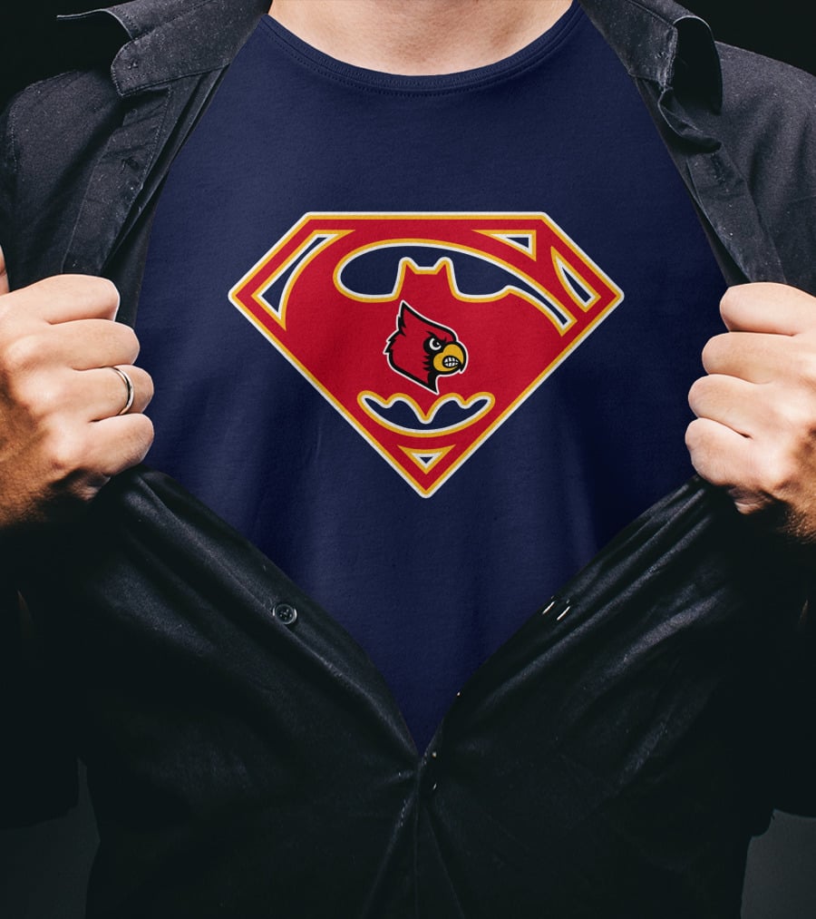 Louisville Cardinals Superman T-Shirt