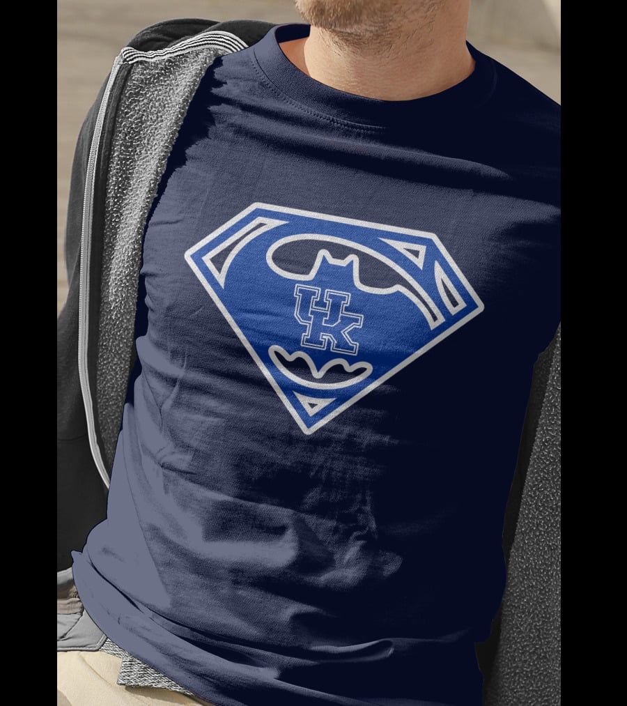 Kentucky Wildcats Uk Batman Superman Crossover T-Shirt