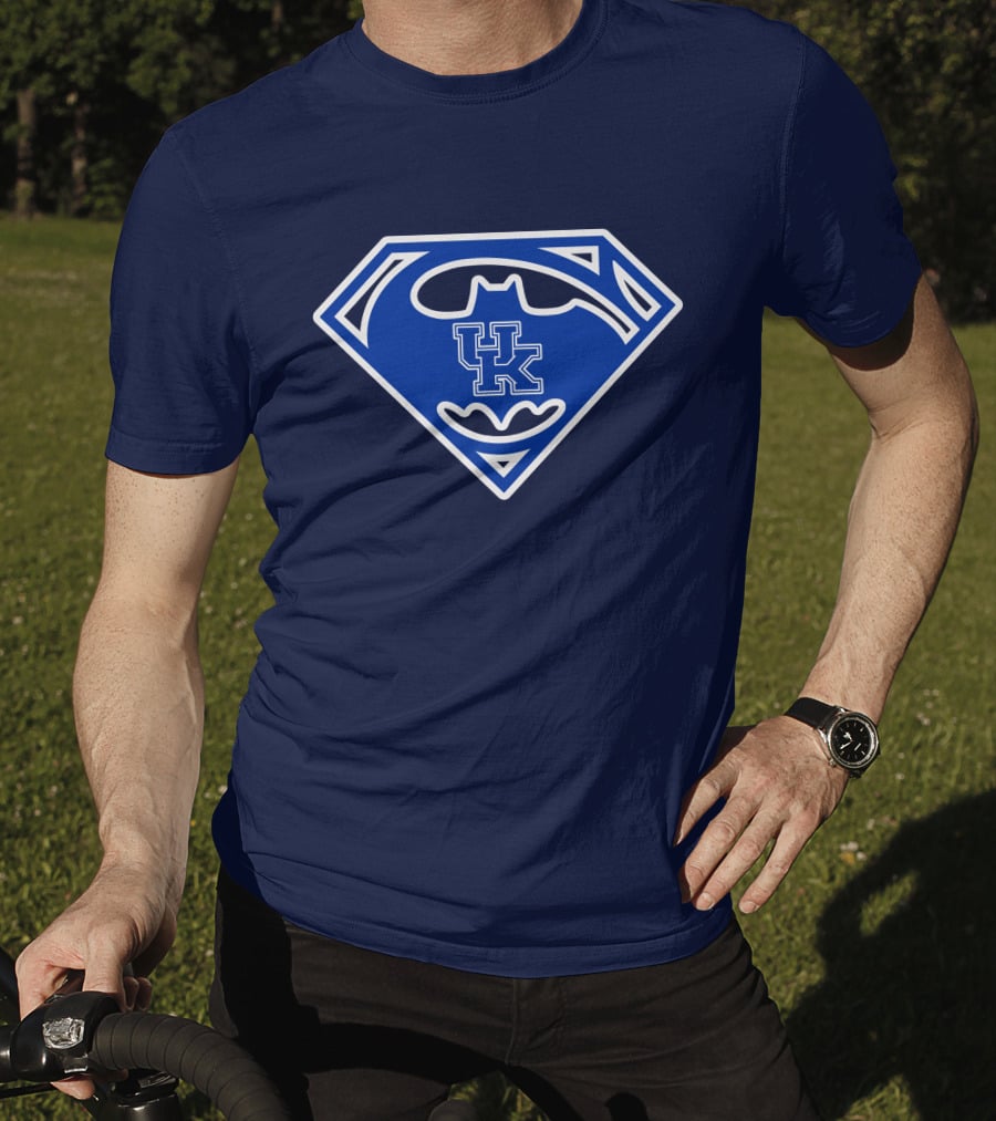 Kentucky Wildcats Uk Batman Superman Crossover T-Shirt
