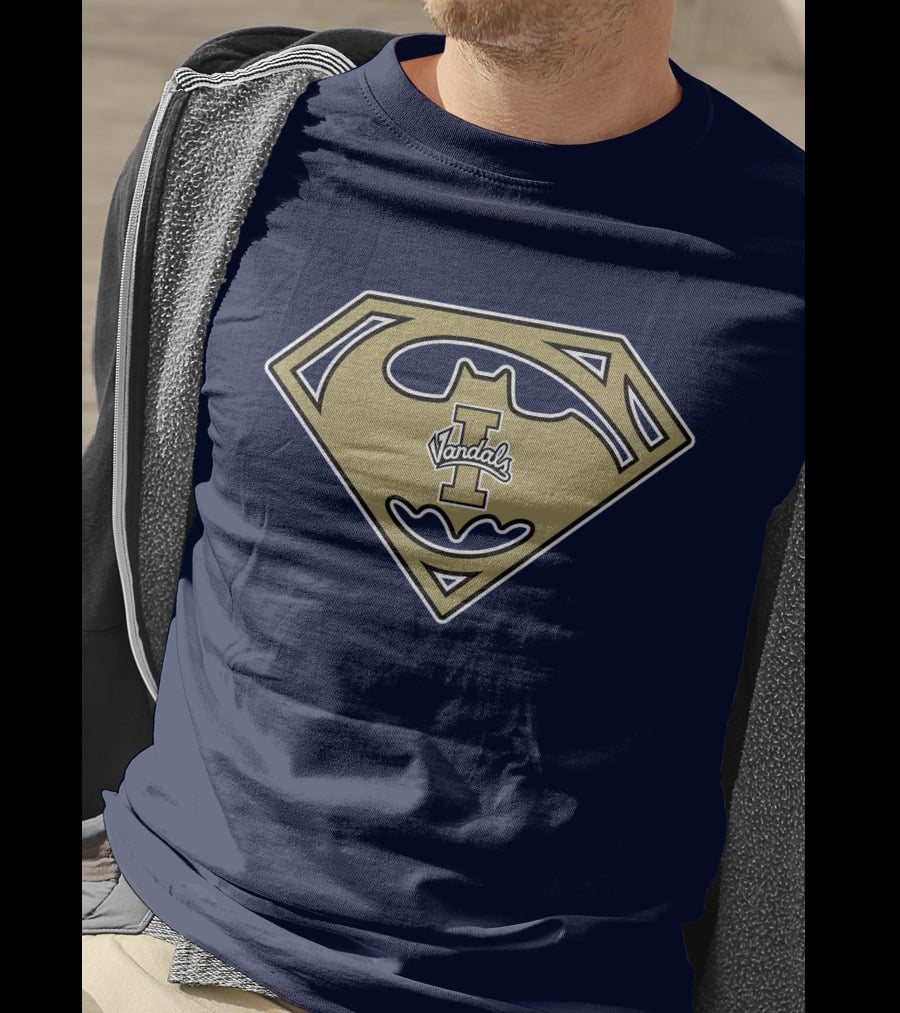 Superman Batman Logo Mashup Idaho Vandals '67 T-Shirt