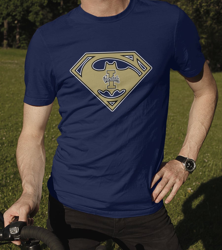 Superman Batman Logo Mashup Idaho Vandals '67 T-Shirt