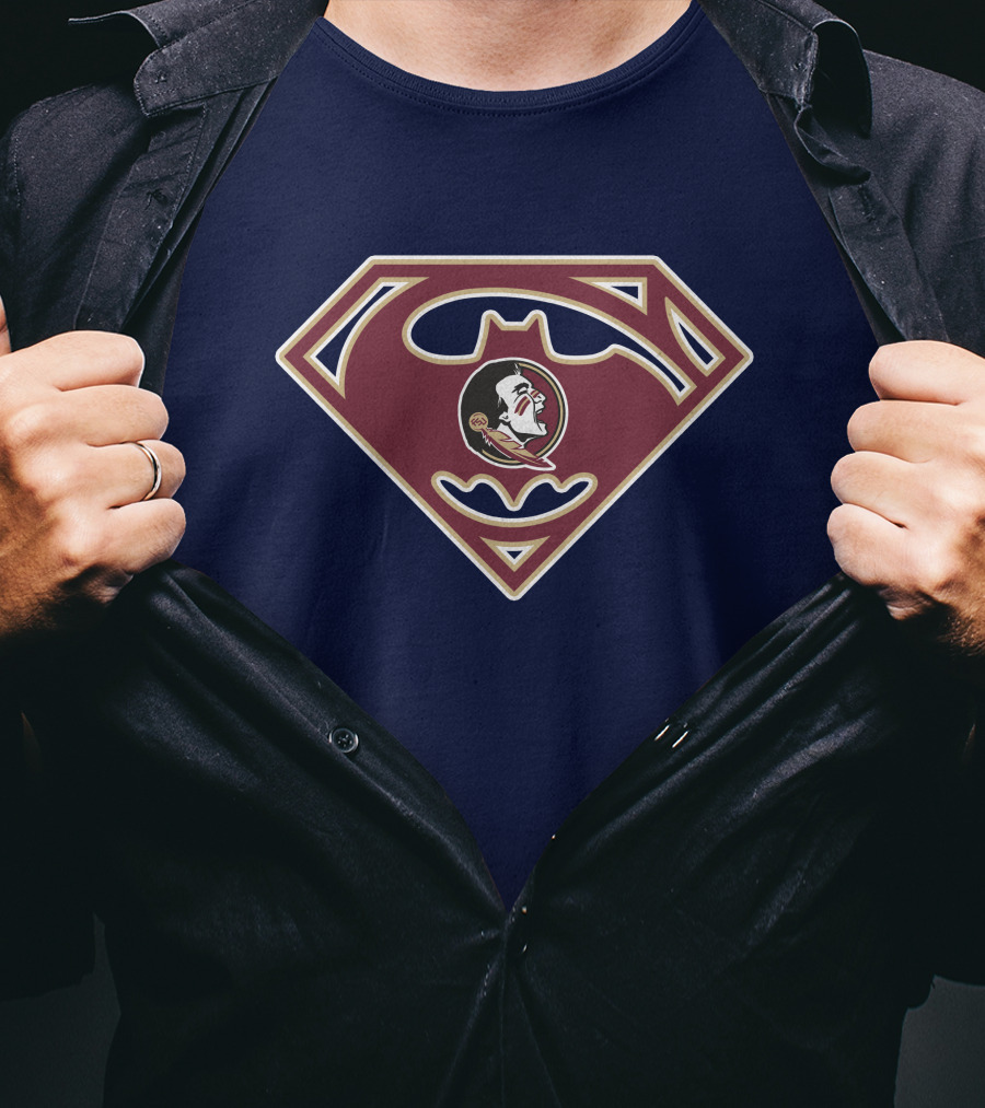 Florida State Seminoles Batman Superman T-Shirt