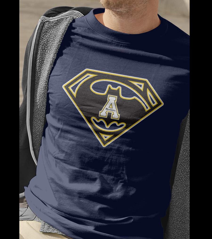 Appalachian State Mountaineers Batman Superman T-Shirt