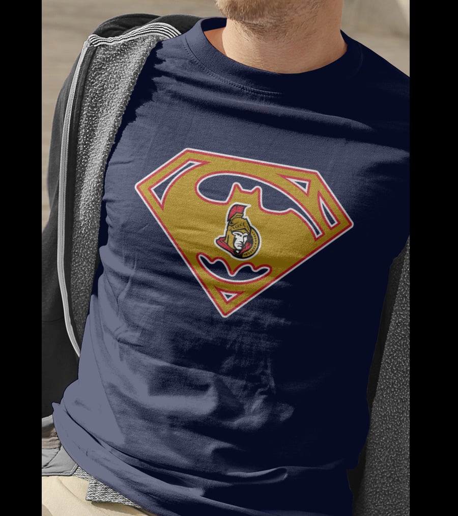 Ottawa Senators Superhero Logo Fusion T-Shirt