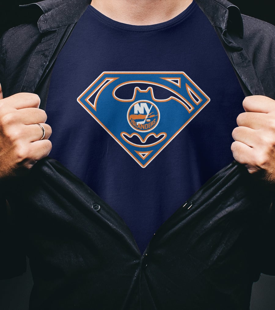 New York Islanders Batman Superman T-Shirt