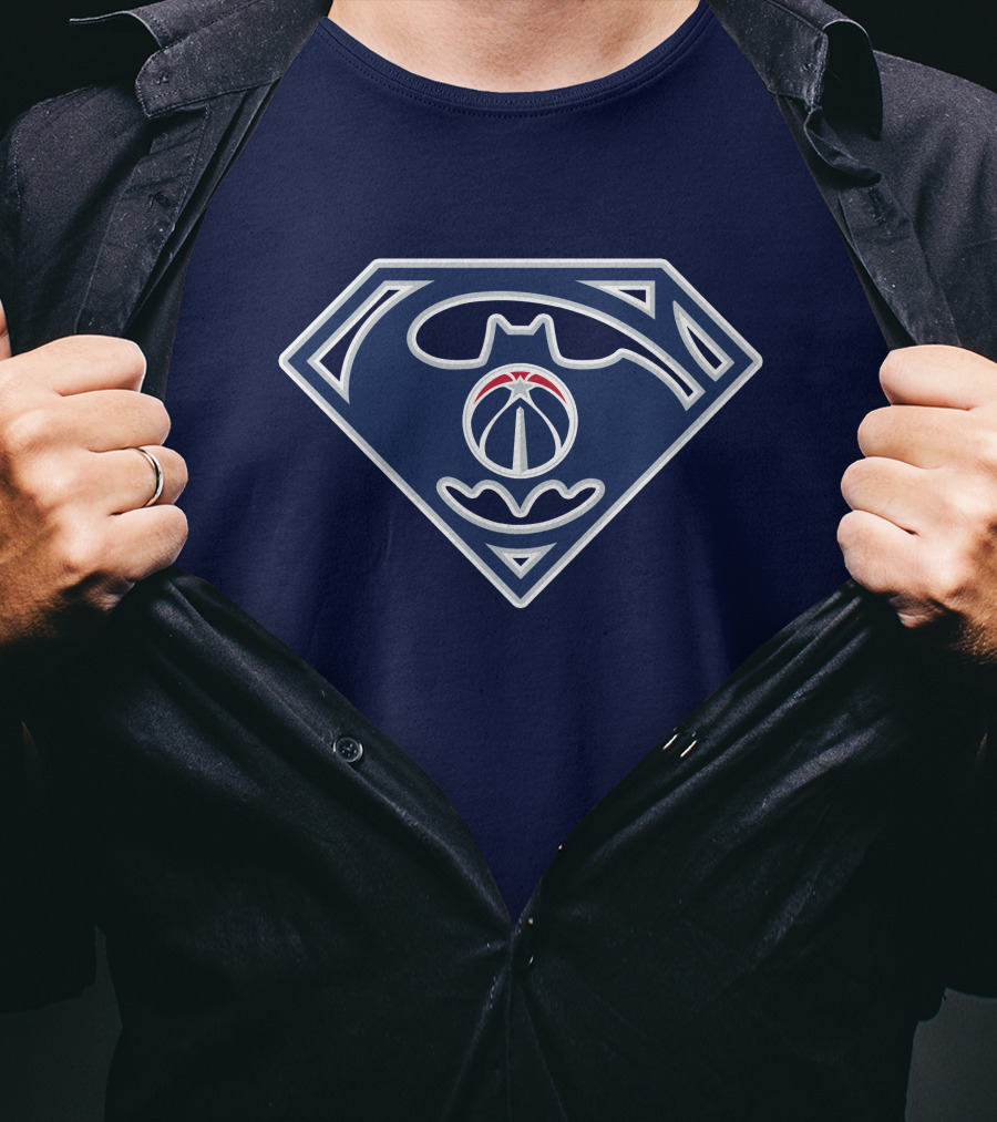 Washington Wizards Batman Superman T-Shirt