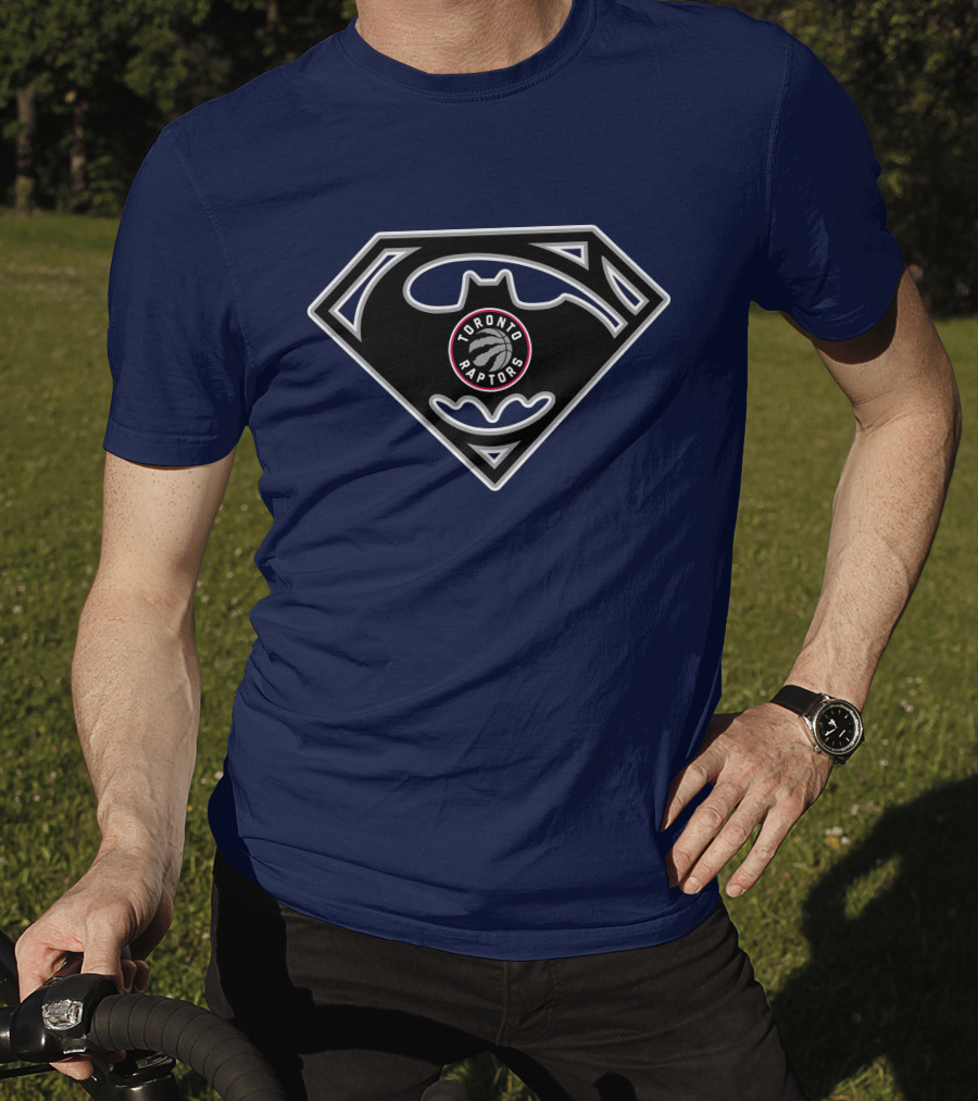 Toronto Raptors Batman Superman Mashup T-Shirt