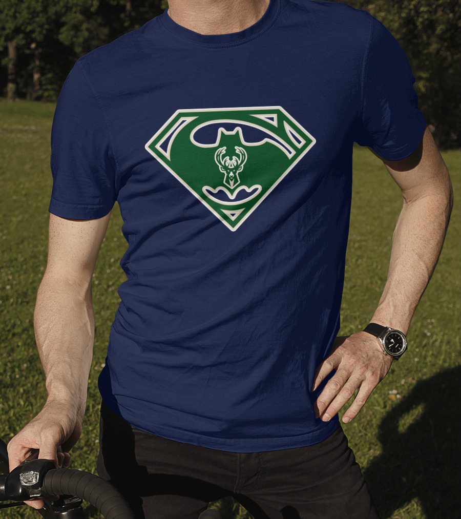 Milwaukee Bucks Superhero Logo 174 T-Shirt
