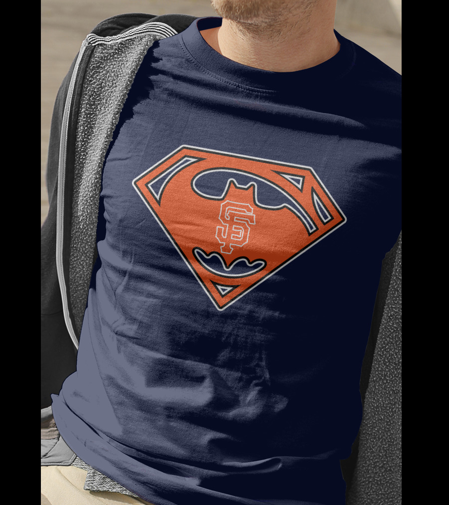 San Francisco Giants Superman Batman T-Shirt