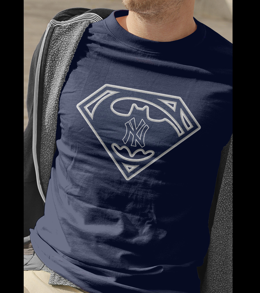 New York Yankees Batman Superman T-Shirt