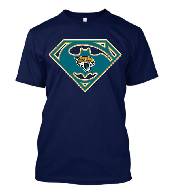 Jacksonville Jaguars Superman Batman Logo Fusion T-Shirt