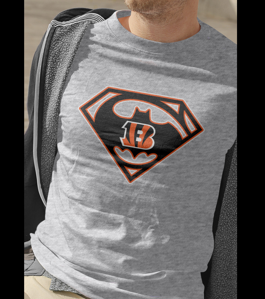 Cincinnati Bengals Batman Superman T-Shirt