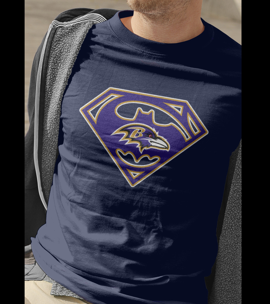 Baltimore Ravens Superhero Emblem 247 T-Shirt