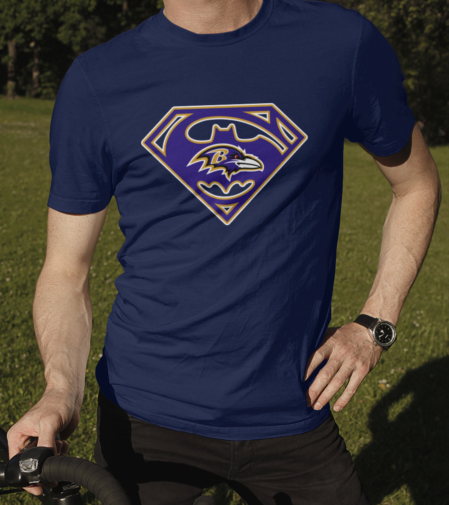 Baltimore Ravens Superhero Emblem 247 T-Shirt