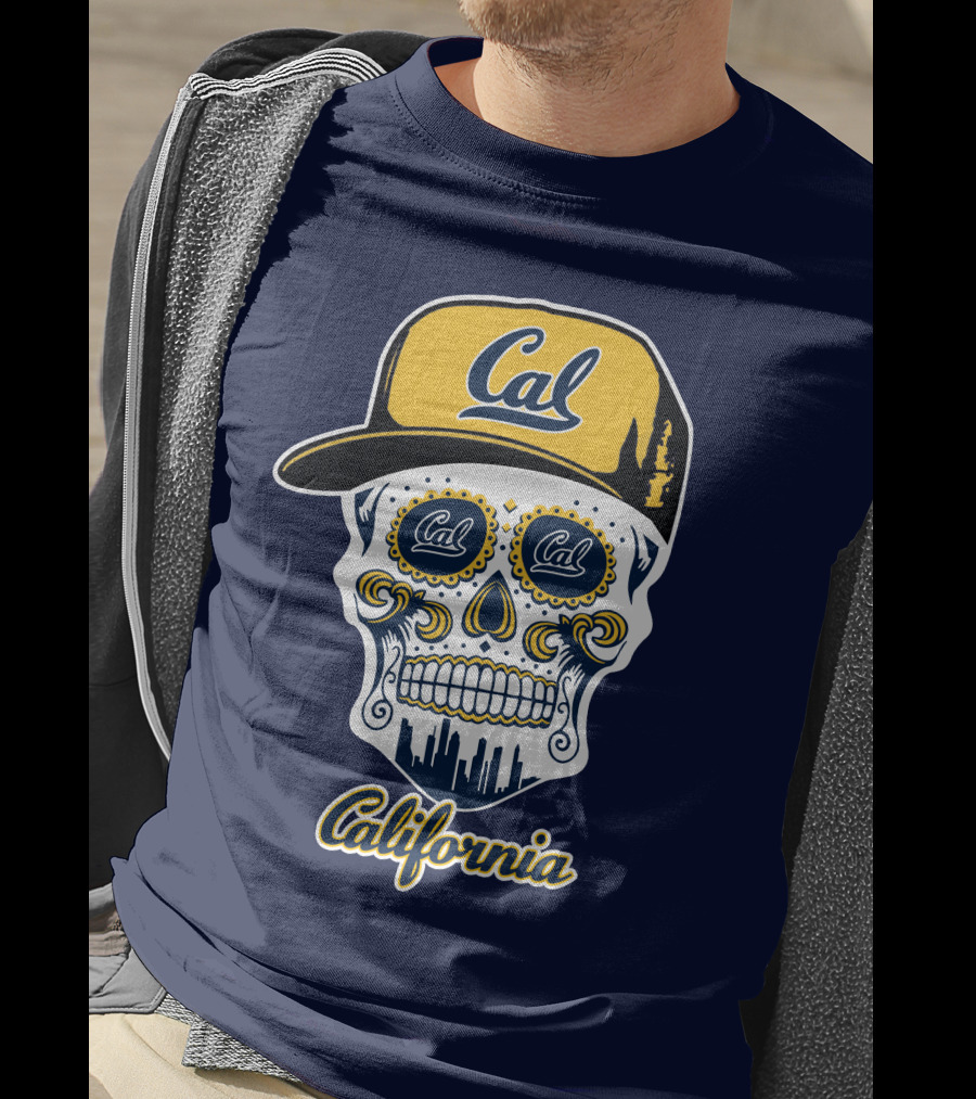 California Cal Bears Skull With Cap T-Shirt
