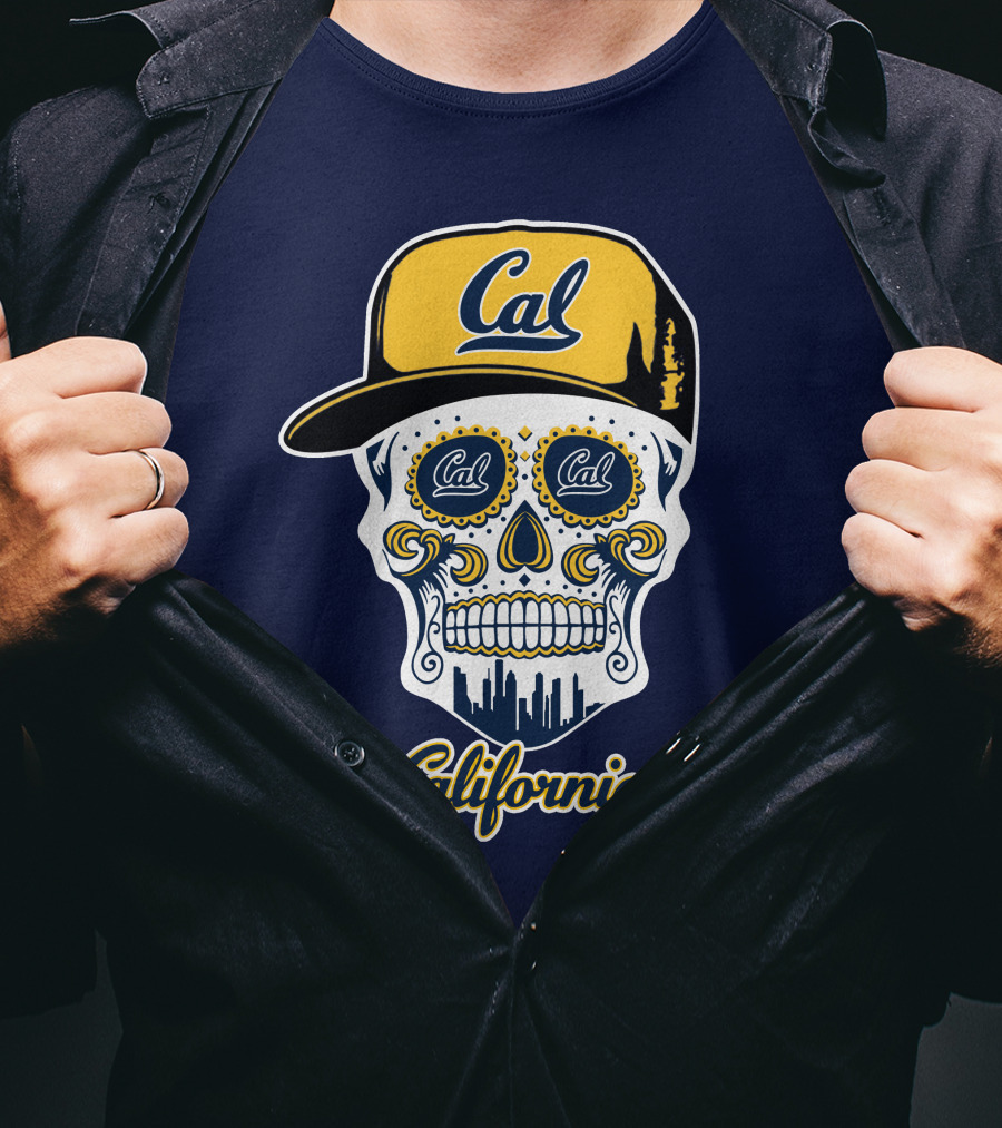 California Cal Bears Skull With Cap T-Shirt
