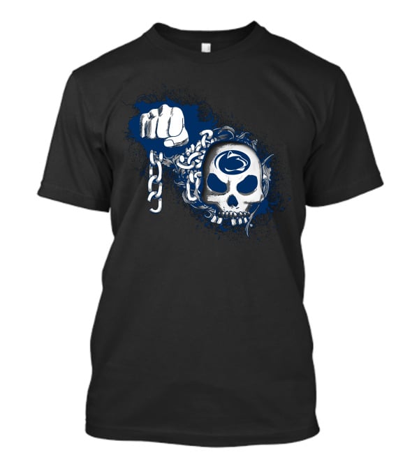 Penn State Nittany Lions Skull Fist Chain T-Shirt