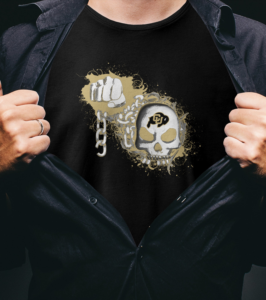 Colorado Buffaloes Skull And Chain T-Shirt