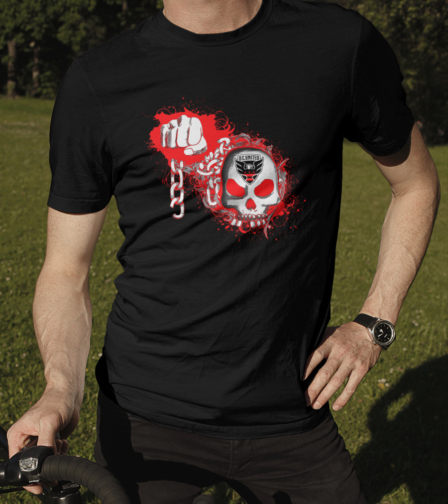 Dc United Skull And Chain T-Shirt