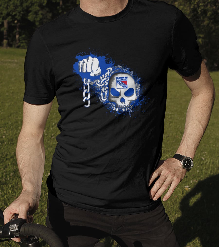 New York Rangers Skull And Chains T-Shirt