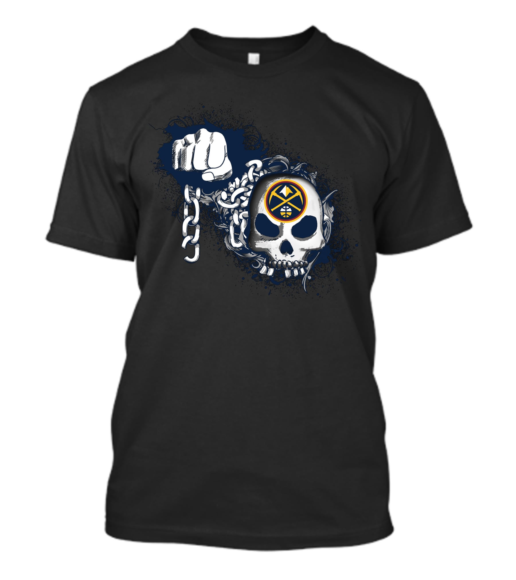 Denver Nuggets Skull And Chains T-Shirt