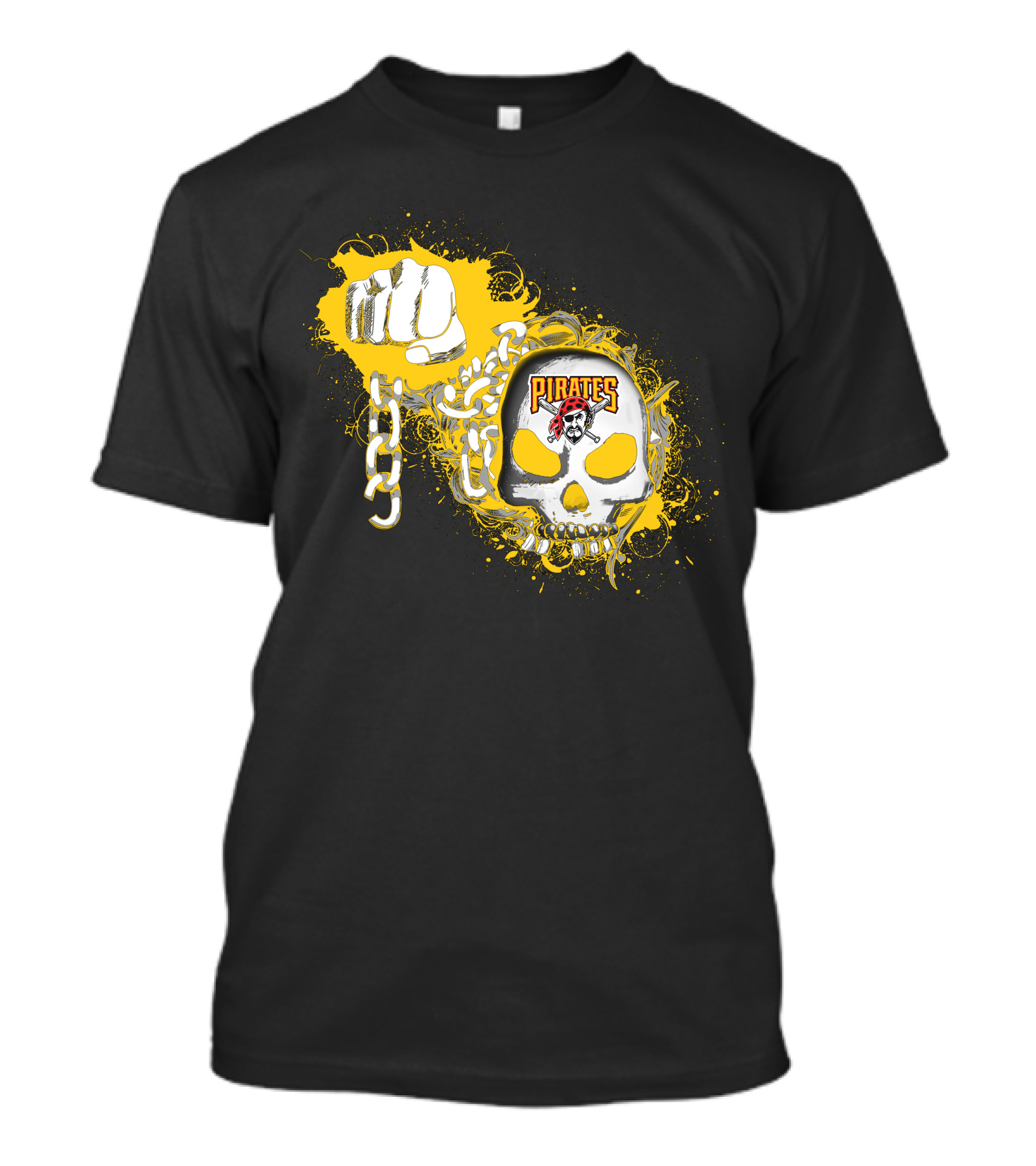 Pittsburgh Pirates Skull And Chains T-Shirt