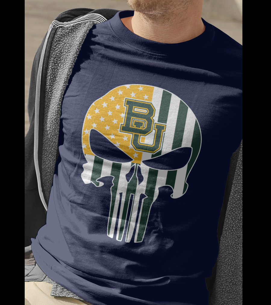 Bears American Flag Skull The Punisher T-Shirt