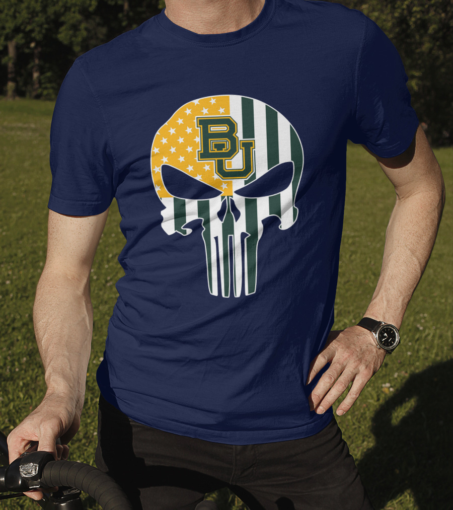 Bears American Flag Skull The Punisher T-Shirt