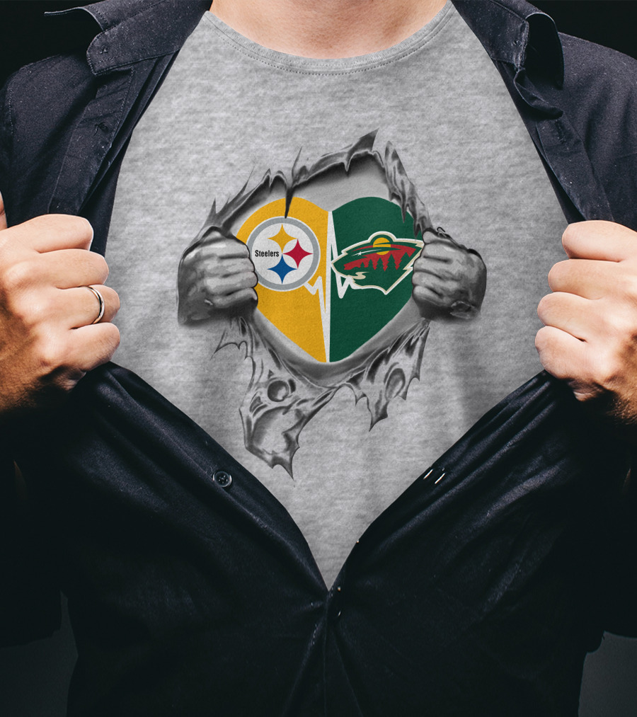 Steelers Minnesota Wild Heart T-Shirt