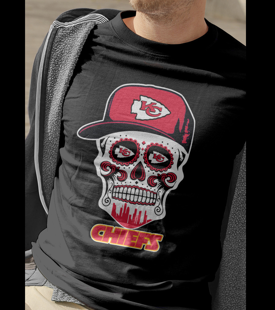 Kansas City Chiefs Skull K.c. Logo Hat Chiefs T-Shirt