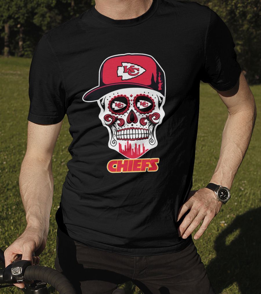 Kansas City Chiefs Skull K.c. Logo Hat Chiefs T-Shirt