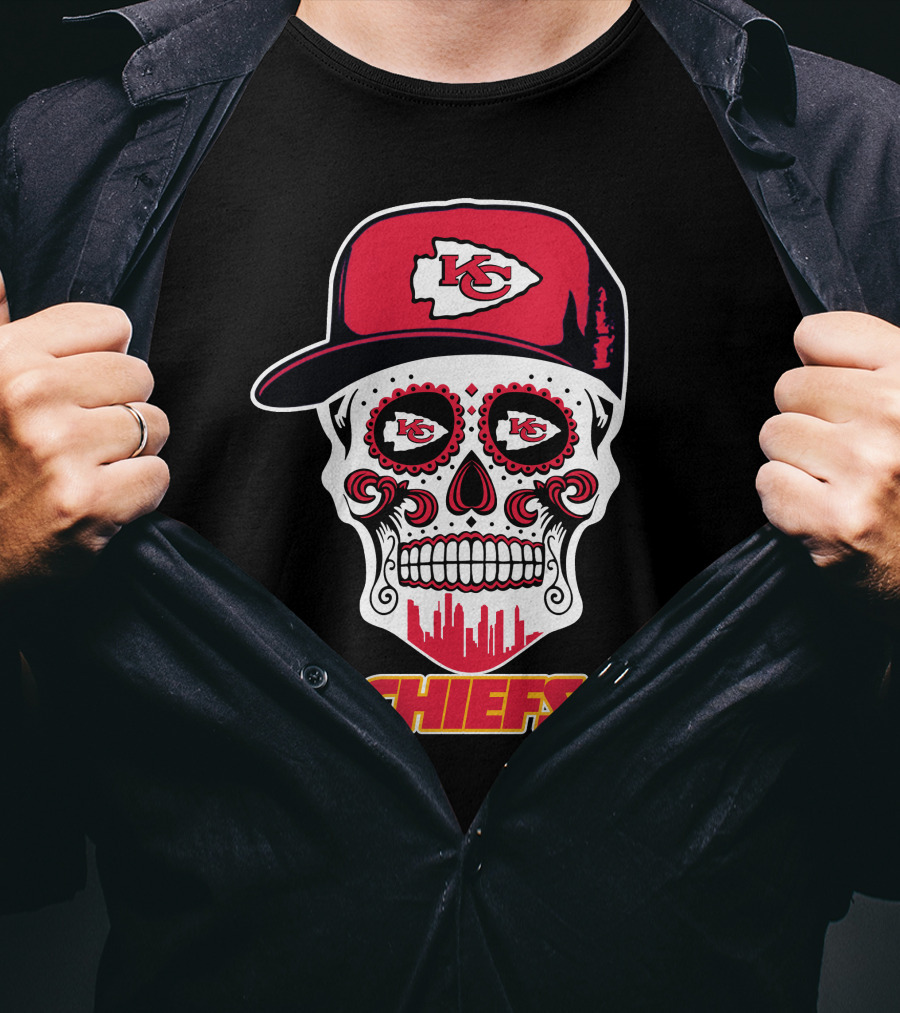 Kansas City Chiefs Skull K.c. Logo Hat Chiefs T-Shirt