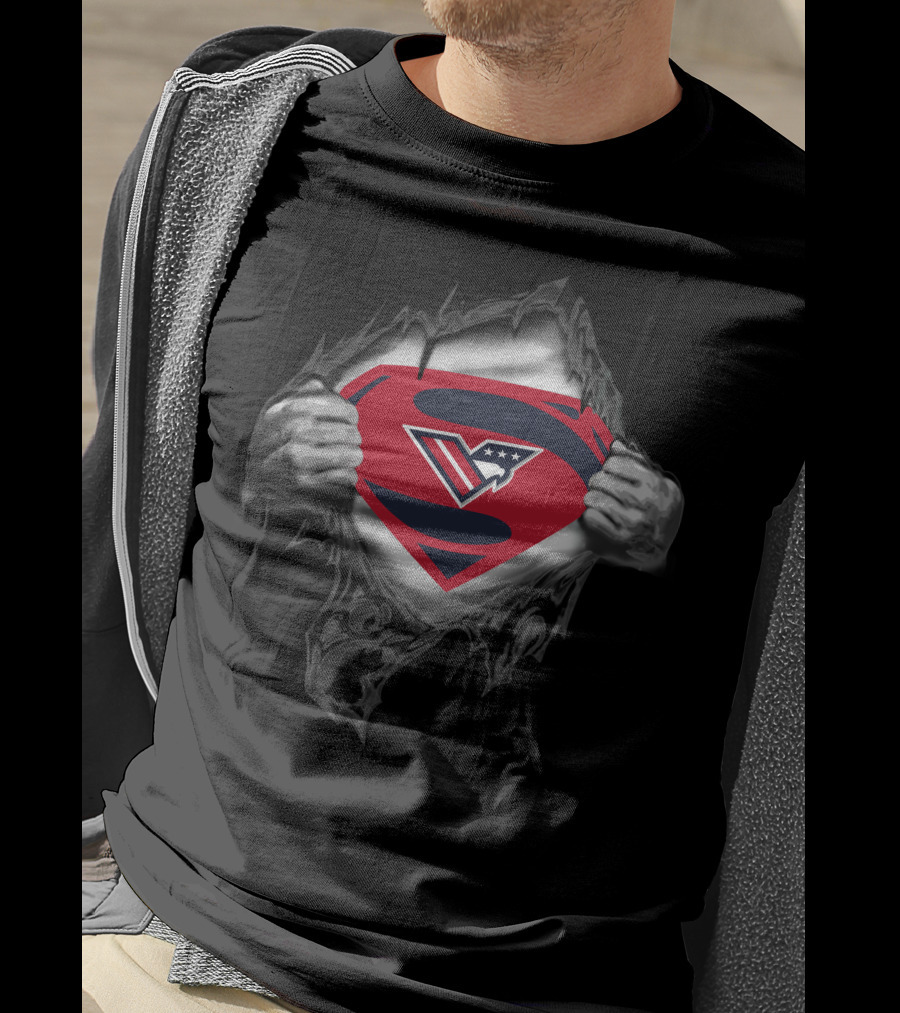 Washington Valor Superman Logo Rip T-Shirt