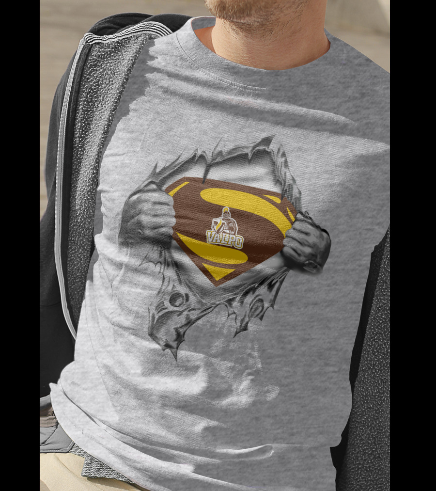 Valparaiso Crusaders Valpo Superman Crest T-Shirt