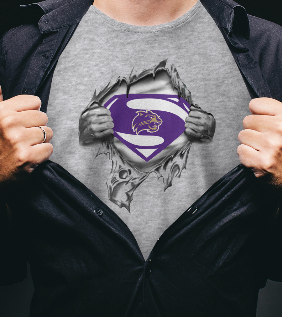 Western Carolina Catamounts Superman Logo Burst T-Shirt