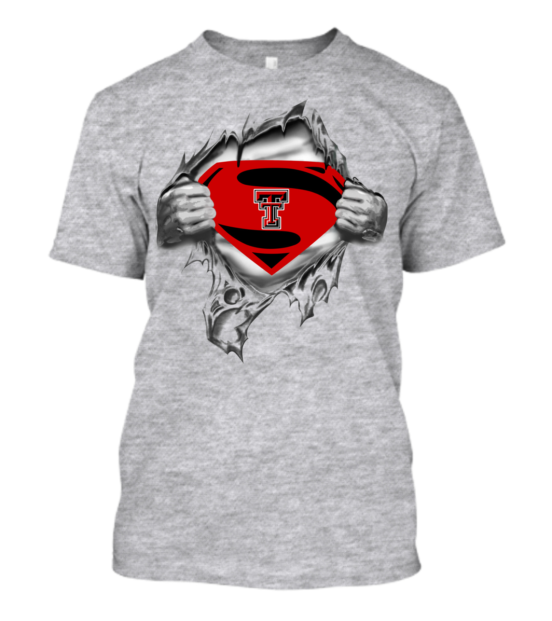 Texas Tech Red Raiders Superman Emblem Revealed T-Shirt
