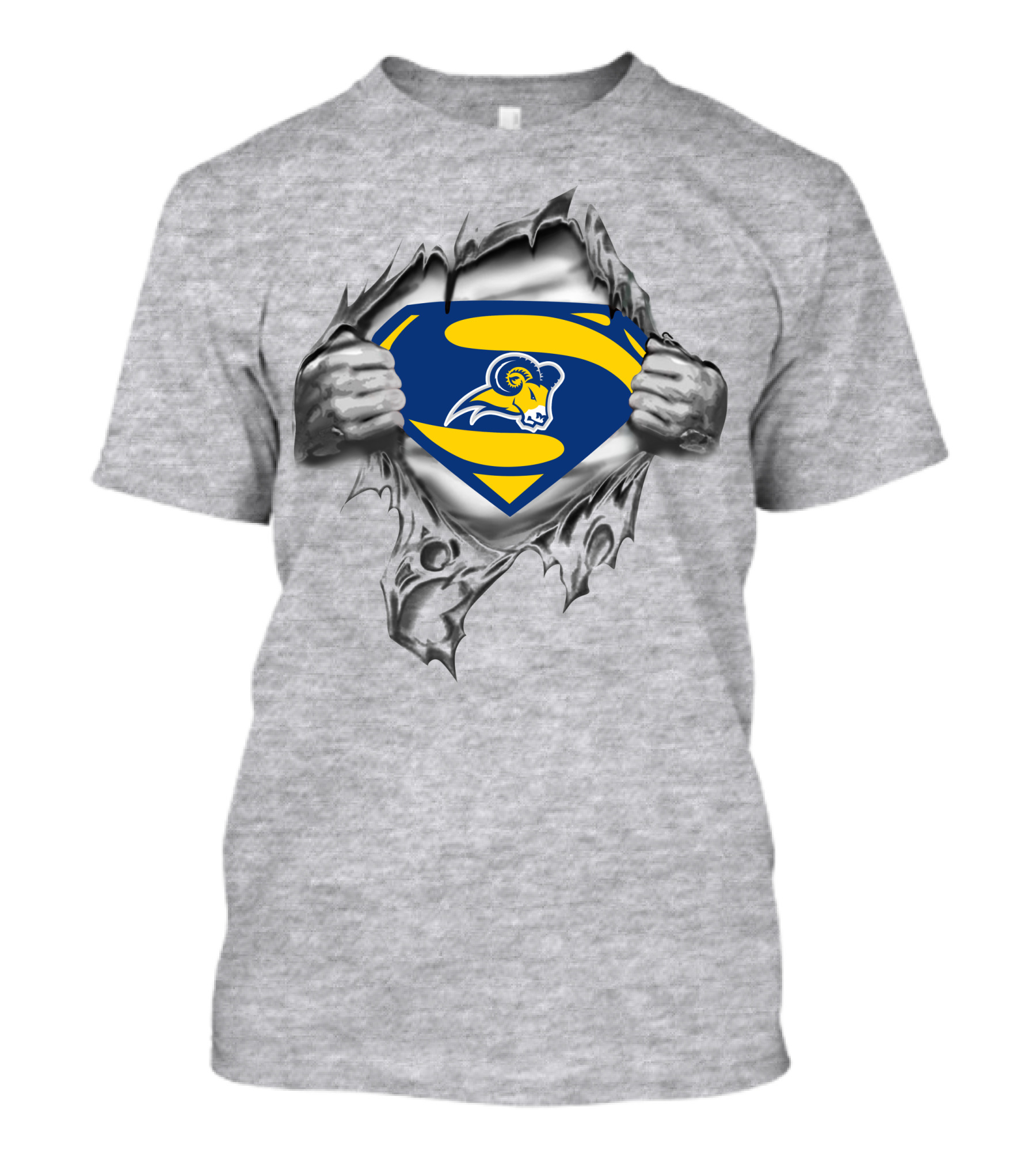 Texas Wesleyan Rams Superman T-Shirt