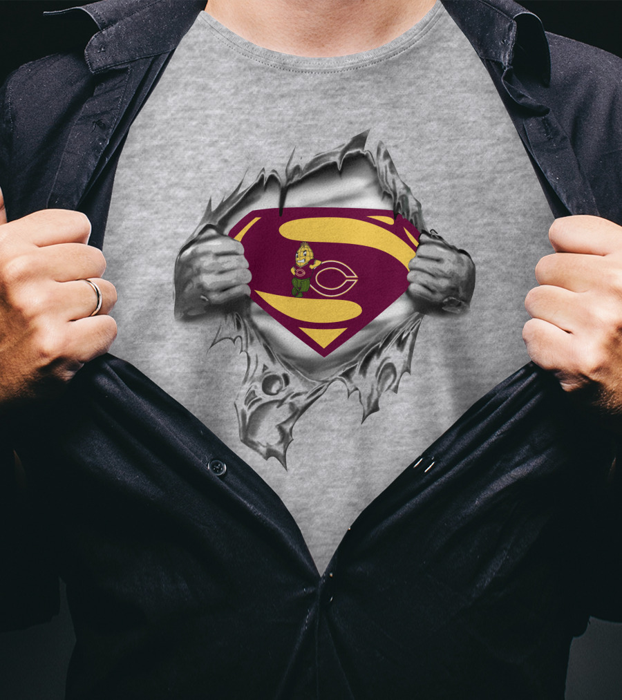 Moorhead Cobbers Superman Logo Rip T-Shirt